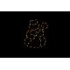 Vánoční LED dekorace do okna - SNĚHULÁK - 40 cm