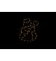 Vánoční LED dekorace do okna - SNĚHULÁK - 40 cm