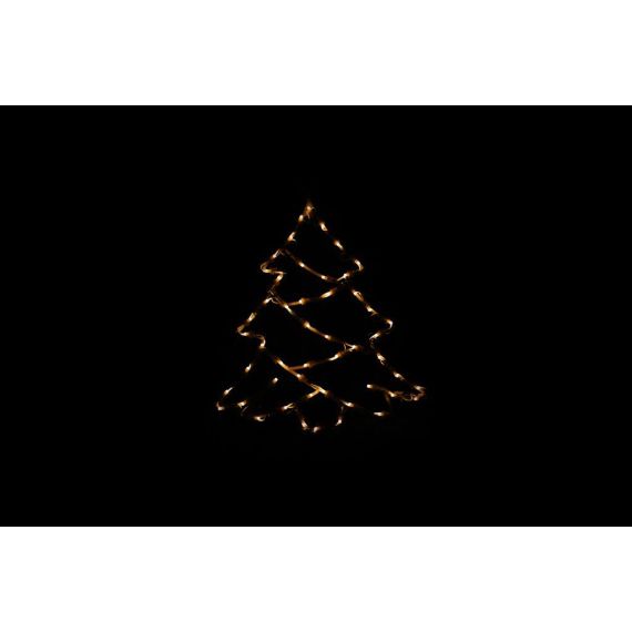 Vánoční LED dekorace do okna - STROM - 40 cm