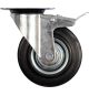 Kolečko otočné s brzdou, gumové, 130 kg