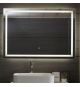 Aquamarin Koupelnové zrcadlo s LED osvětlením, 100 x 70 cm