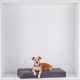 Polštářek pro psa velikost S, světle šedý, 79 x 60 x 10 cm