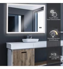 AQUAMARIN Koupelnové LED zrcadlo, 120 x 60 cm