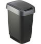 TWIST odpadkový koš 10 L  - stříbrný